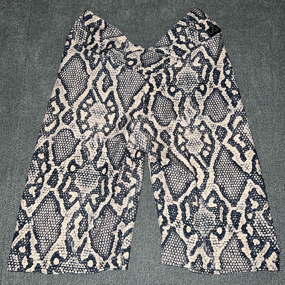 LiCi snakeskin scrunched shorts